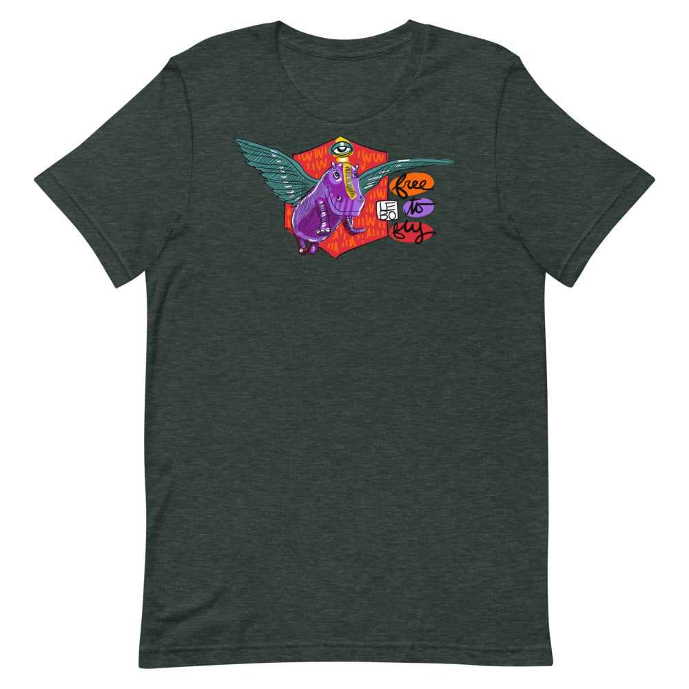 Free to Fly - Lebo Unisex Short Sleeve T-Shirt